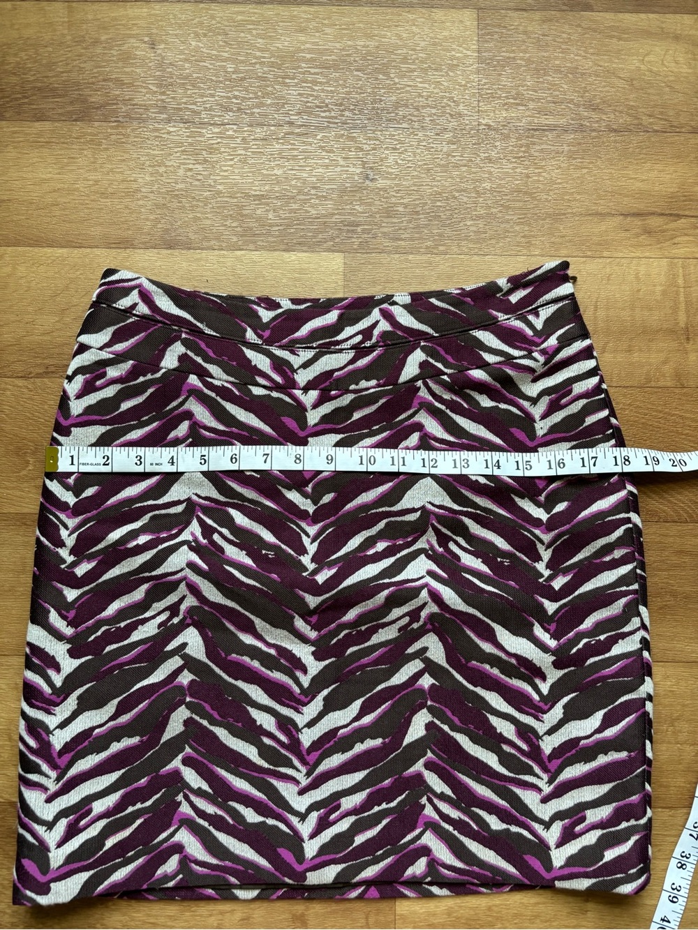 Merona Purple and Black Zebra-Print Mini Skirt - Picture 11 of 12